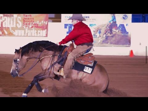 Tim McQuay & HOLLYWOOD GOTTA GUN, 2011 NRHA Futurity marking a 222.5!