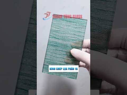 Kính ghép lụa hiệu ứng vân linen