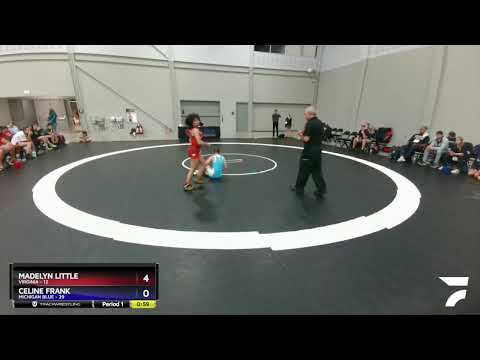 105 Lbs Round 1 (8 Team) - Madelyn Little, Virginia Vs Celine Frank, Michigan Blue 4b65
