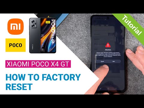 Xiaomi POCO X4 GT - How to reset to factory settings • 📱 • 🅧 • ⏬ • | Tutorial