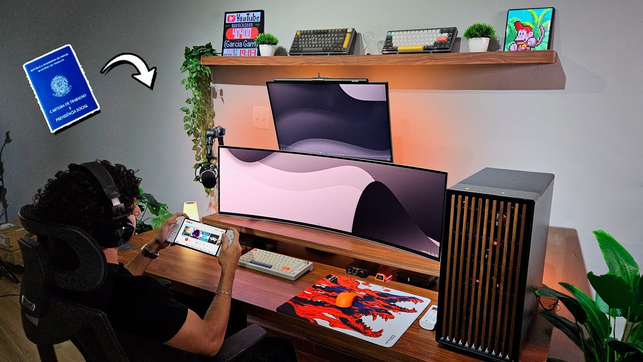 Tour pelo Setup do meu amigo CLT! (e Youtuber)
