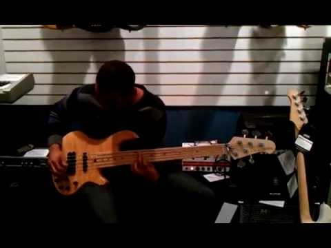 Bassist Jordan Brewer playing around @ Mojo's music "The Lesson" by Victor Wooten teaser