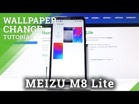 How to Update Desktop Look in MEIZU M8 Lite – Change Wallpaper
