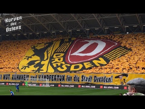 SG Dynamo Dresden 1:1 1. FC Magdeburg 16.03.2019 | Choreos & Support
