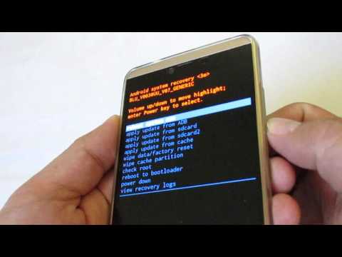 Factory Resetting My Blu Vivo XL using Power + Volume Up buttons. V0030UU