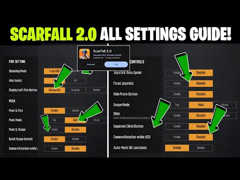 🔥 Scarfall 2.0 All Basic Settings / Gameplay Control / Pickup / Customize Settings Guide & Explain 