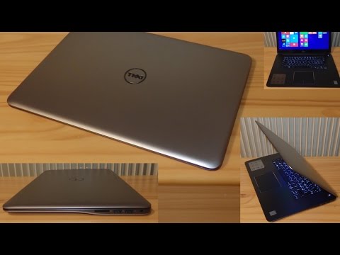 Dell Inspiron 7548 15" 7000 serie - Notebook unboxing and first boot Windows 8 Pro