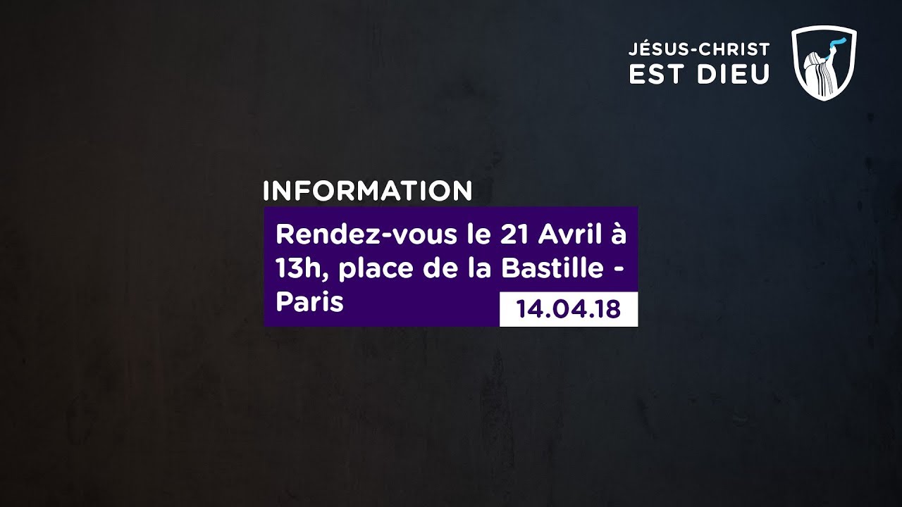 Thumbnail of video: Rendez-vous le 21 avril à 13h, place de la Bastille - Paris