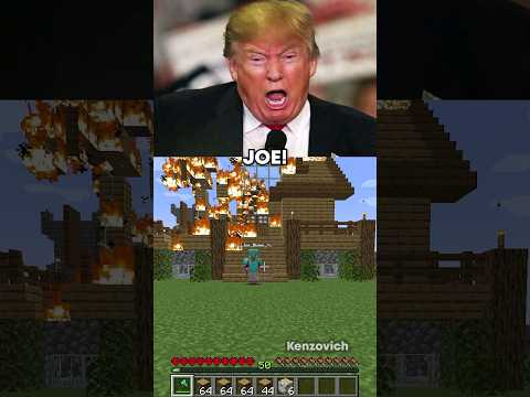 US Presidents Play Minecraft Again (AI Voice Meme)