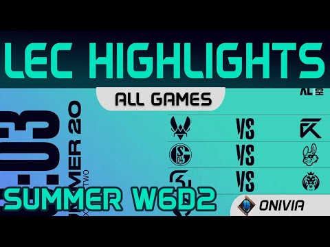 LEC Highlights Week6 Day2 LEC Summer 2020 All Games By Onivia