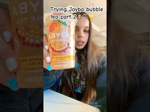 Joyba bubble tea part two🫧🧋💛￼ #bubbletea #joyba #boba #tastetest