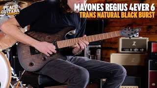 Video thumbnail for No Talking...Just Tones | Mayones Regius 4Ever 6 Trans Natural Black Burst Satin by Peach Guitars