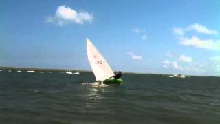 preview picture of video 'Ken Sailing his Laser on Duxbury Bay'