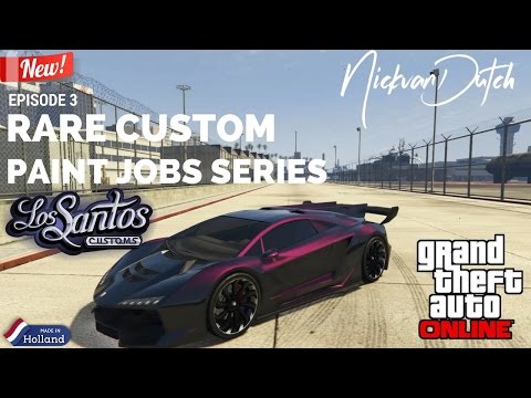 GTA 5 - TOP 5 RARE PAINT JOBS SERIES EP.3 (GTA 5 Paint Jobs) 1.36