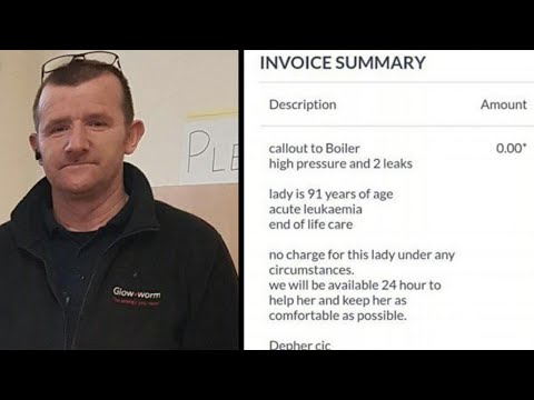 Plumber refuses to take money from cancer-sick 91-year-old – gains hero status