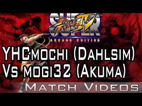 YHCmochi (Dhalsim) Vs mogi32 (Akuma) SSF4 AE 2012 Match Video Super Street Fighter 4 Arcade Edition