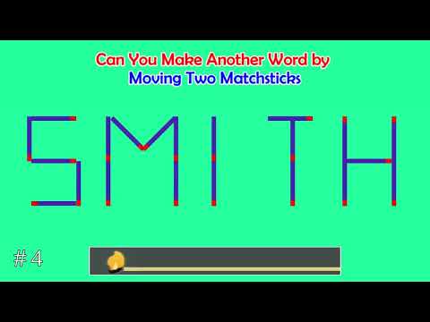 Can you make another word from the existing one? | Matchstick Word Puzzles # 20 | Brain Teaser