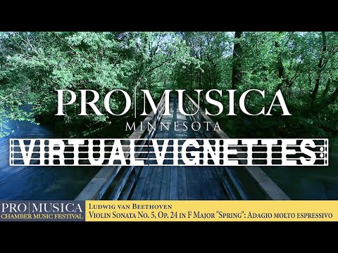 ProMusica Minnesota: Virtual Vignette #1 - Beethoven Violin Sonata No. 5: Adagio molto espressivo