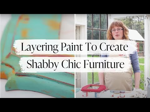 How To Layer Paint To Create Shabby Chic Furniture | DIY Tutorial