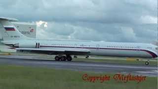 Russia - Air Force Ilyushin 62M {RA-86572} FULL FLIGHT DEPARTURE Plane Spotting at London Heathrow