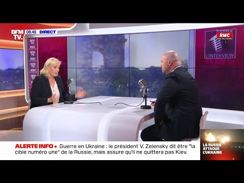 Le Pen : "Poutine n'est pas du tout un fou. Il est brutal et impressionnant"