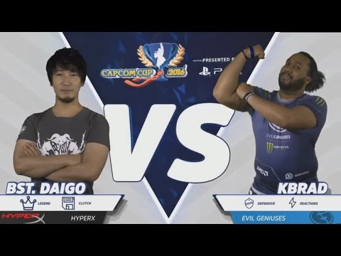 SF5 - Daigo Umehara vs EG K-Brad  - TOP 32 - Capcom Cup 2016