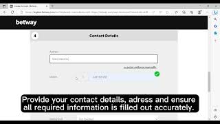 Betway Casino Registration Process