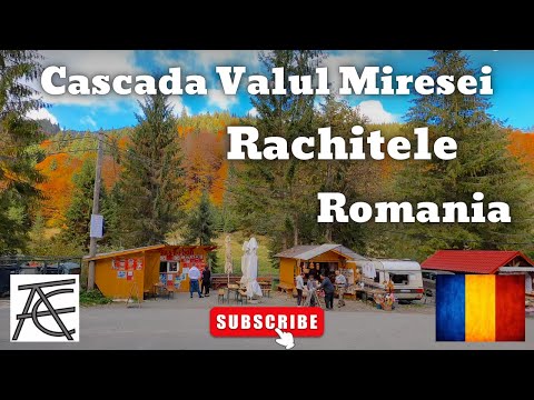 Drumul De La Cascada Valul Miresei Spre Răchitele, România 4K. Toamna In Romania.