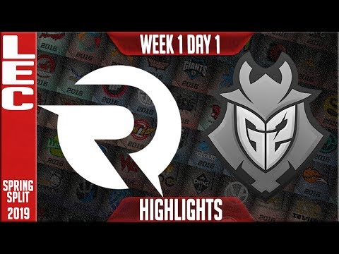OG vs G2 Highlights | LEC Spring 2019 Week 1 Day 1 | Origin vs G2 Esports