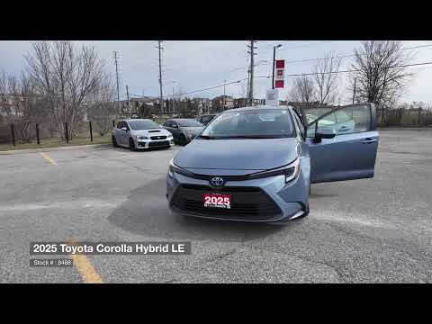 2025 Toyota Corolla Hybrid LE CVT in Silver for sale at Aurora Toyota in Aurora, ON