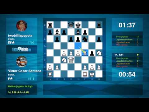 Chess Game Analysis: Victor Cesar Santana - twobililapopota : 0-1 (By ChessFriends.com)