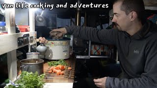 Slow Cooked Stew in the BC Coast Mountains - Van Life