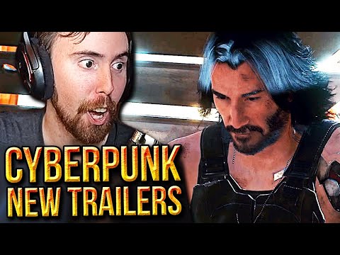 A͏s͏mongold Reacts to NEW Cyberpunk 2077 TRAILERS (Gangs of Night City & Postcards from Night City)