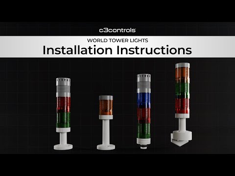 Part of a video titled DIY Tower Light Installation Guide #c3controls #installation - YouTube