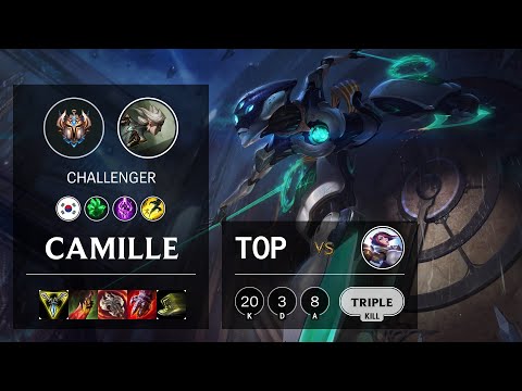 Camille Top vs Fiora - KR Challenger Patch 10.16