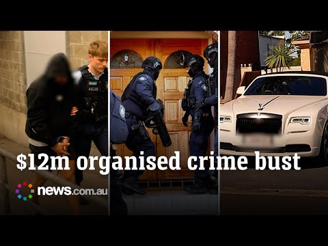 Police seize $12m in assets during raids on organised crime