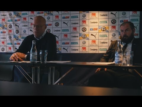 Presskonferens med Joel Cedergren och Alexander Axén