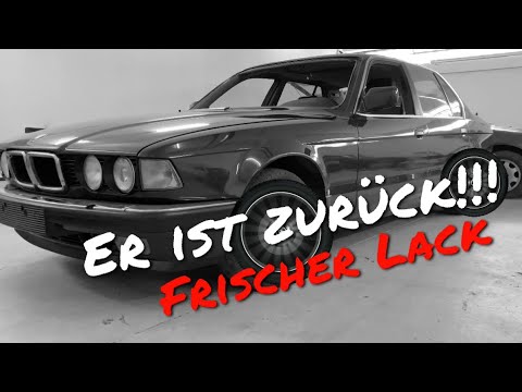 Bmw e32 750li Oldtimer frisch lackiert! Er ist zurück! Teil 1