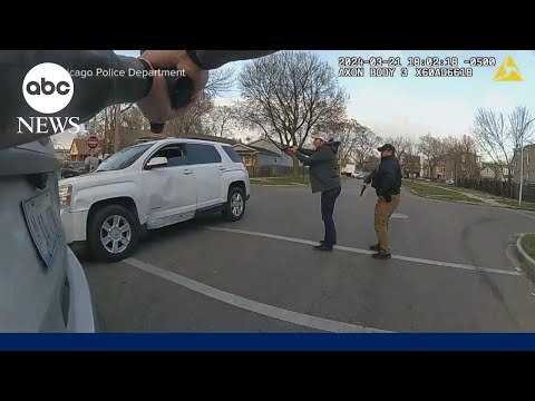 Bodycam video released from deadly police shooting in Chicago where 96 shots were fired