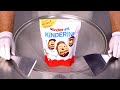 ASMR How To Make Kinder Kinderini Ice Cream Rolls Satisfying Delicious No Talking