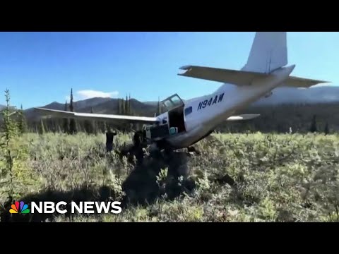 Plane’s emergency crash landing caught on camera