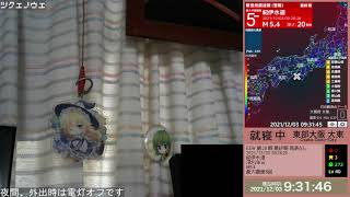 12月3日 紀伊水道 M5.4 大阪府大東 震度2