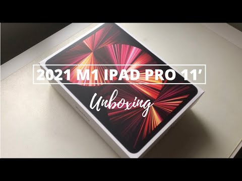2021 M1 IPAD PRO 11’ UNBOXING❤️ (no music)
