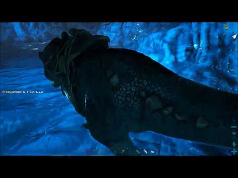 ARK - perigosa passagem para a base na caverna, perdemos o Megalossauro.