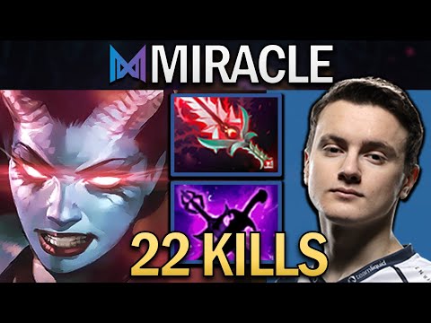 Queen of Pain Dota 2 Gameplay Nigma.Miracle with 22 Kills