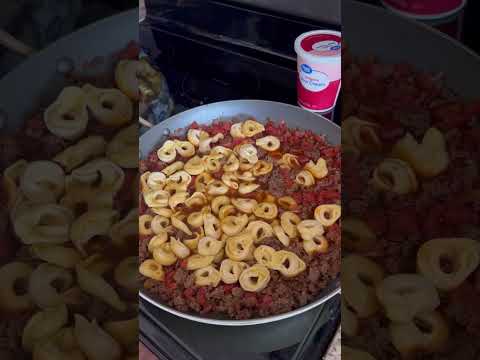 One Pan Taco Tortellini