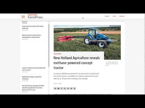 Energy Independent Farms with Methane Tractors