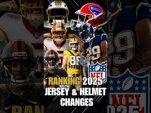 RANKING 2025 NFL JERSEY & HELMET CHANGES #nfl #nike #football