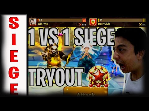 1 VS 1 SIEGE BATTLE TOURNAMENT TESTING in 12 HOUR VS BEER CLUB - isengdudegame Summoners War