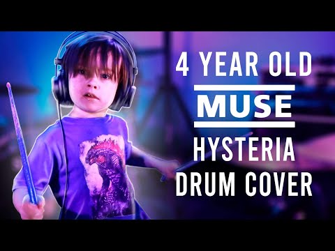 "Hysteria" - Muse (4 year old drummer Coen Krysiak)